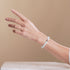 Weiß | 925 Sterling Silber | Kristall Böser Blick Armband